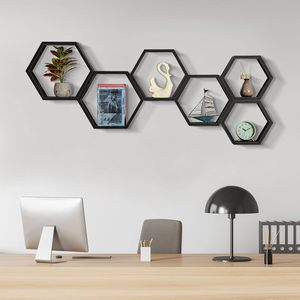 Étagères <span class=keywords><strong>de</strong></span> salle <span class=keywords><strong>de</strong></span> bain murales Tanggula, nouveau cadre <span class=keywords><strong>de</strong></span> présentation en bois vintage, rectangle, organisateur pour épices, aliments, <span class=keywords><strong>bureau</strong></span> - Product Image 6