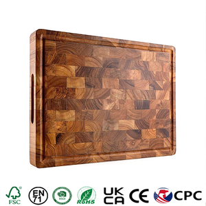 <span class=keywords><strong>Planche</strong></span> à découper en <span class=keywords><strong>bois</strong></span> d'acacia, de teck et de noyer noir, grande taille, pour boucherie, avec logo laser d'usine - Product Image 1
