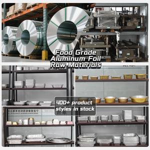 Pot en aluminium jetable écologique <span class=keywords><strong>de</strong></span> qualité alimentaire avec poignée, pour barbecue, traiteur, plat à riz Mandi, résistant à la chaleur, pour le marché saoudien - Product Image 4