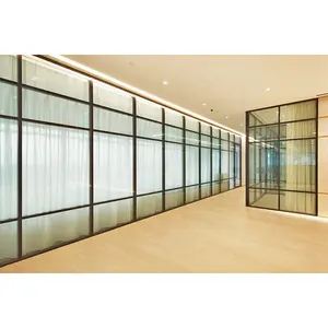 Özelleştirilmiş tasarım ofis duvar ayırıcı camlı odası bölücüler ofis için
