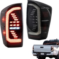 Feux arrière LED VLAND pour Tacoma 2016-2020, animation dynamique DRL, clignotants séquentiels rouges, lentilles fumées/tintées, 42W 12V