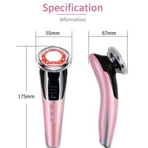 Mini baguette de <span class=keywords><strong>massage</strong></span> du <span class=keywords><strong>visage</strong></span> Micro-courant Masseur vibrant pour le <span class=keywords><strong>visage</strong></span> Outil portable Thérapie de la peau LED pour l'élimination des rides - Product Image 4