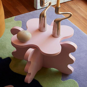 <span class=keywords><strong>Tavolino</strong></span> da Caffè Moderno in Legno Colorato, <span class=keywords><strong>Tavolino</strong></span> Laterale per Divano, Tavolo Angolare Multifunzionale di Design per Soggiorno, Arredamento Casa - Product Image 2