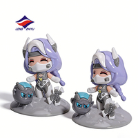 Longzhiyu, 20 ans d'expérience en ODM, usine de pointe, personnalisation d'images IP, figurine de style Q, logo d'entreprise brillant, souvenir cadeau
