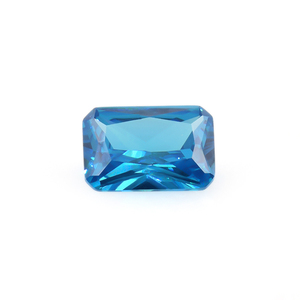 Bán Buôn Giá Đẹp Tổng Hợp Màu Xanh CZ Đá Bát Giác Công Chúa Cắt Aquamarine <span class=keywords><strong>Cubic</strong></span> <span class=keywords><strong>Zirconia</strong></span> Đá Quý Giá Mỗi Carat - Product Image 1