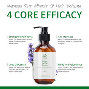 Shampooing Bio <span class=keywords><strong>Anti</strong></span>-<span class=keywords><strong>Chute</strong></span> Fortifiant les Racines des <span class=keywords><strong>Cheveux</strong></span> Marque Blanche 300ml Volumisant et Sans Silicone pour Hommes et Femmes - Product Image 1