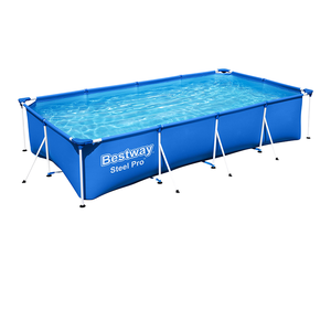 Cách Tốt Nhất 56401 2.21M X 1.50M X 43Cm PVC Khung Kim Loại Hình Chữ Nhật Khung Hồ Bơi Cho Gia Đình Có Thể Tháo Rời Ngoài Trời Hồ Bơi - Product Image 4