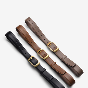 Cinturón de Cuero Negro con Hebilla de Metal Dorado Elegante <span class=keywords><strong>para</strong></span> <span class=keywords><strong>Mujer</strong></span>, <span class=keywords><strong>para</strong></span> Prendas de Oficina - Product Image 4