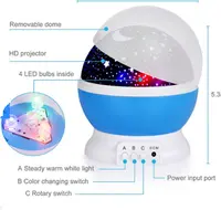 TIANHUA sıcak satış Modern çocuk bebek odası lamba akıllı sensör yıldızlı Led gökyüzü yıldız ışık projektör lambası küçük plastik
