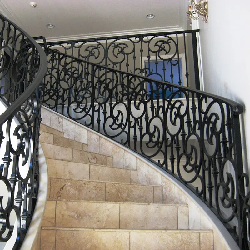 Luxury wrought iron stairs railings home interior stair railings