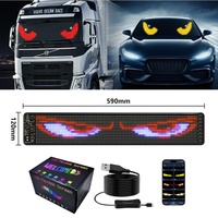 Aplicación de control remoto Camión Dynamic Devil Eye 5V USB Flexible Pantalla LED Tablero de publicidad