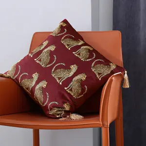 High-End Luxury Animal Print Leopard Throw Pillows Cover Living Room Decoration Throw Pillow Cover