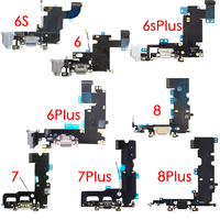 Kabel fleksibel ponsel OEM, Kabel Flex Port isi daya untuk iphone 6 6s 6p 7p 8 8p x xr xs max 11 pro max 12
