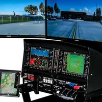 Simulador de Vuelo Interior con Silla de Juego de Aviación y Movimiento VR para Entrenamiento y Experiencia en Cabina de Vuelo