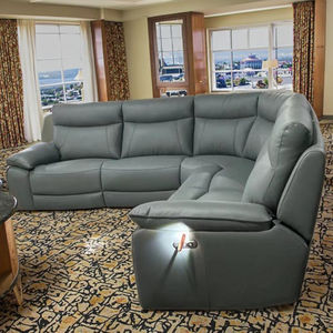 <span class=keywords><strong>Canapé</strong></span> d'angle en cuir véritable haut de gamme pour salon, prix compétitif, vente chaude, ensemble de canapés sectionnels inclinables 5 à 6 places - Product Image 2