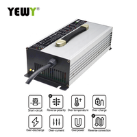 Chargeur de batterie LCD 84v 72v 20a, chargeur réglable, Liion 20s 72v 20a, chargeur de batterie Lipo