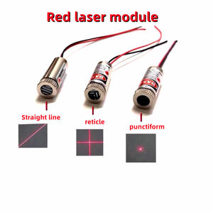 Module laser 12 mm, tête laser rouge, qualité industrielle, longueur focale réglable, 650 nm, 5 mW, forme de point, ligne droite, croix - Product Image 2