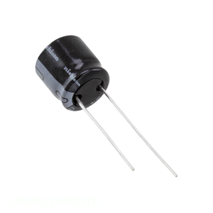 Condensateur RADIAL TH à trou traversant URS1E221MPD1TD 220 uF 20% 25V en aluminium, canal fabricant - Product Image 1