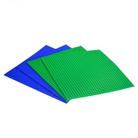 Tapis de jeu de construction en brique roulante de 25cm, tapis de jeu Portable en Silicone à deux côtés, Bases empilables, plaque de Base adaptée aux Tables d'activité