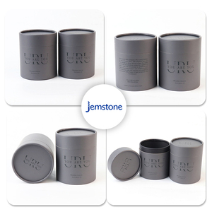 Envases de tubos de papel cilíndricos sostenibles para velas y cera de arena con aspecto y tacto natural - Product Image 6