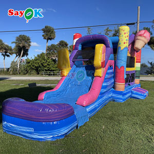 Sayok กระโดดเป่าลมสำหรับบ้าน<span class=keywords><strong>เด้ง</strong></span>ในเชิงพาณิชย์ไอศครีม<span class=keywords><strong>เด้ง</strong></span>เป่าลมได้ไอศกรีม<span class=keywords><strong>เด้ง</strong></span>ปราสาทคอมโบ - Product Image 2