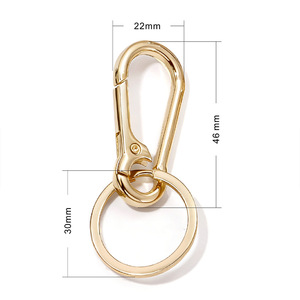 Llavero Mosquetón de 22mm y 46mm, Aleación de Zinc, Estilo Minimalista, Anillo para Llaves Resistente - Product Image 1