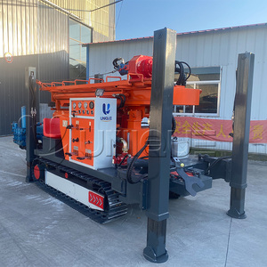 JJEM-Foreuse de puits d'eau diesel sur chenilles, machine de 260m de profondeur pour le forage de l'eau et des mines en vente - Product Image 2