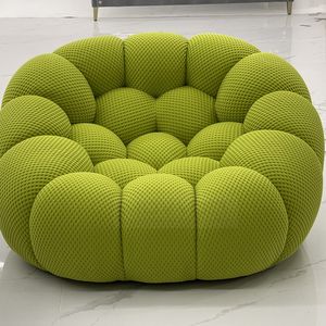 Roche Bobois Bubble Fauteuil elegante moderno de lujo sillón de tela rosa con diseño de mechones para el hogar <span class=keywords><strong>Relax</strong></span> sala de estar Hall Villa - Product Image 2