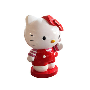 Escultura de fibra de vidrio Libit de Hello Kitty de 1.2 m, decoración duradera para el suelo de la sala de estar, ideal para cumpleaños. - Product Image 5
