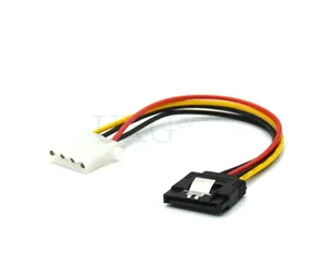 SATA Power Extension Cable Serial ATA 15pin Female to Molex IDE 4pin Female Power Supply for HDD hard disk hard drive 15cm