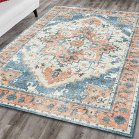 Tapis de salon turc bohème rétro à succès, tapis de sol de bureau américain, couvre-table basse moderne en polyester transfrontalier