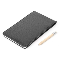 Artisanat populaire-homme Golf Score Card Crocodile Pattern Leather Golf Scorecard Holder Gift Set