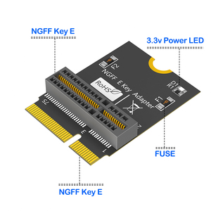 M.2 NGFF محول مفتاح إلكتروني لمفتاح إلكتروني لـ AX200/بطاقة WiFi وحدة تثبيت عمودي بتقنية تحديد المواقع درجة b مادة استخدام سطح المكتب المخزون - Product Image 2