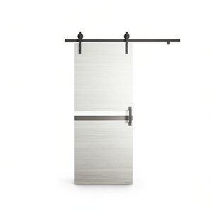 Porte coulissante intérieure CRAZY ELF moderne en mélamine 24 x 80 pouces avec kit de rails - Product Image 1