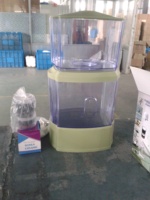 Pichet purificateur d'eau par gravité domestique 24L, charbon actif vert, conditionneur (purificateur d'eau) de table avec 7 étapes
