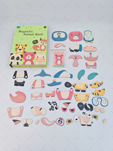 Jeu <span class=keywords><strong>de</strong></span> puzzle magnétique DIY le plus vendu en Amérique du Nord, design dinosaure, 50 pièces, emballage plastique pour nourrissons et jeunes enfants - Product Image 5