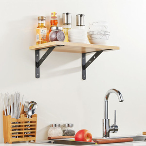 頑丈な壁掛け棚ブラケットLメタルコーナー家具ブラケット金属フローティングブラケット木材用 - Product Image 6