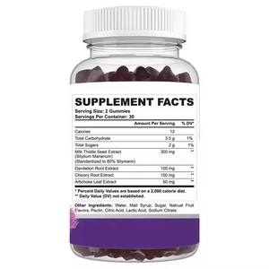 Meelefu organik süt Thistle Gummies doğal karaciğer detoks ve <span class=keywords><strong>Liver</strong></span> karaciğer sağlık desteği Hangover takviyesi - Product Image 2
