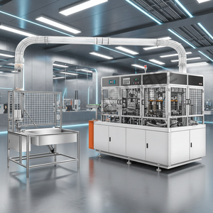 آلة صنع أوعية الغداء الورقية ذات الاستخدام الواحد من أفضل العلامات التجارية، آلة صينية للتصدير، آلة صنع أوعية السلطة KBM200 - Product Image 4