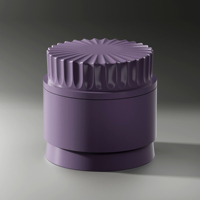NOUVEAU Design FREE Customize Accessories 5 Parts Ceramic Herb Grinder 3.0 with Container Sunray Teeth Easy to Clean