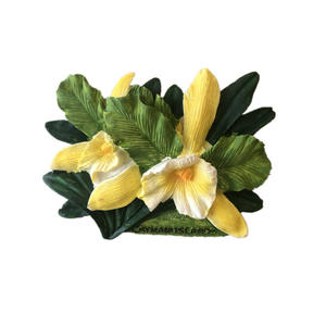 Pegatina de refrigerador con diseño de flor simulada, pegatina creativa para refrigerador con diseño de flor, pegatina de resina tridimensional 3D para refrigerador - Product Image 5