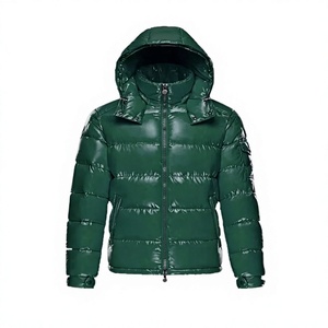 OEM Bubble Jacket Custom Crop Loose Puffer Men's Down Jackets <b>Winter</b> High Quality Detachable Hat <b>Thick</b> Puffer <b>Coat</b> for Women - Product Image 1