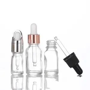 Huionsale White Dropper Boslim Made Serum Bottle Cosmetic Packaging Dropper Cap Essential Oil Glass with Huioner Chinese 15mlfor