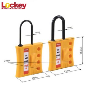 Chine 4 Trou 6mm Diamètre Manille Mince En Nylon Lockout Hasp - Product Image 2