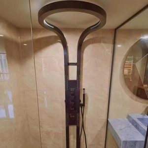 Pommeau de douche de salle de <span class=keywords><strong>bain</strong></span> chromé à poignée unique Dispositif magique augmentant la cascade pour le <span class=keywords><strong>bain</strong></span> à la maison Motif de pulvérisation douce - Product Image 4