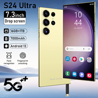 Teléfono Celular Inteligente S24 Ultra 16GB+1TB, Pantalla de 6.8 Pulgadas, Desbloqueado, Doble SIM, 5G, Android 13.0