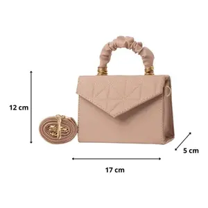 Sac messager vintage Andy Makeup 17x12x5 cm, fermeture éclair, toile perlée, toutes saisons, usage quotidien - Product Image 1