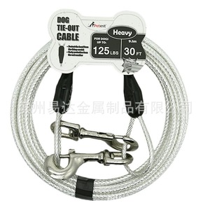 สายจูงสุนัขแบบสะท้อนแสง สแตนเลส 25 ฟุต ปลดเร็ว สำหรับสุนัขพันธุ์ใหญ่ - Product Image 2