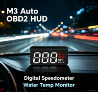 Projecteur HUD M3 OLED pour pare-brise, compteur de vitesse numérique OBD2, accessoire automobile multifonctionnel, ajustement universel