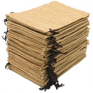 Sacs cadeaux réutilisables en jute et lin écologiques avec cordon de serrage pour bijoux, mariage, bricolage, emballage cadeau réutilisable, pochettes en jute - Product Image 3